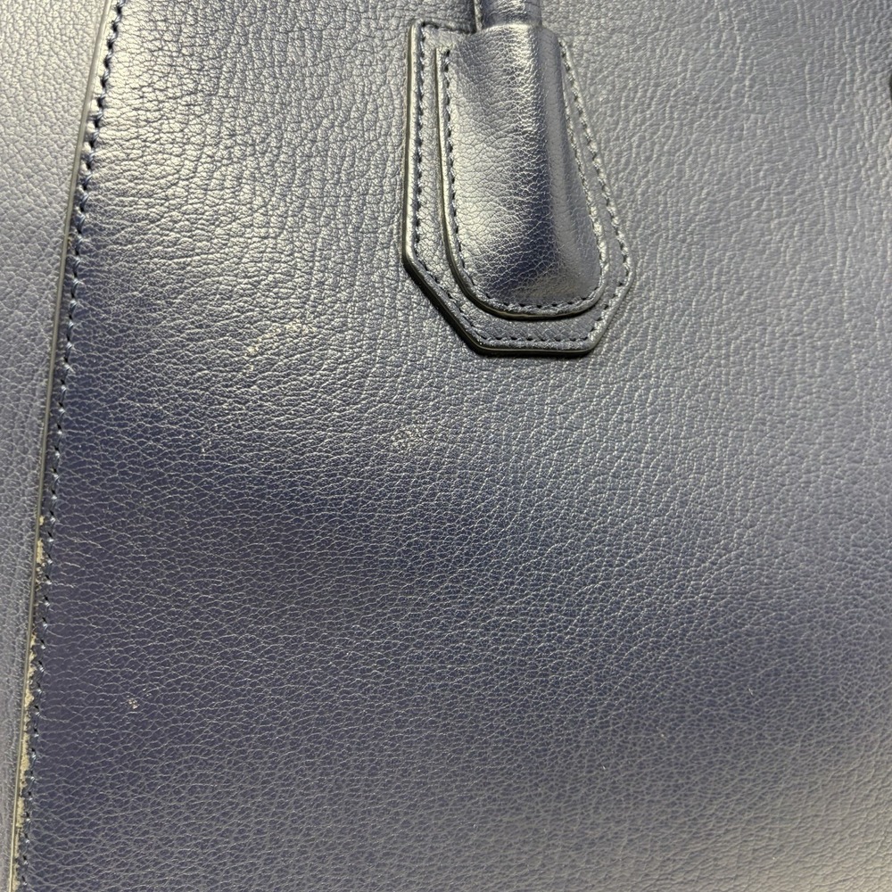 Givenchy Antigona‎ Silver Hardware Shoulder Bag Medium Blue Leather - Picture 7 of 16